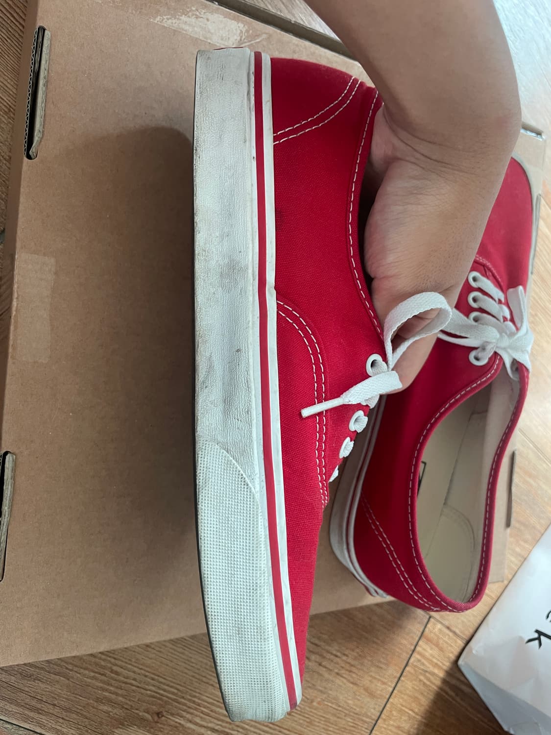 반스 어센틱 레드 275mm 상품이미지6