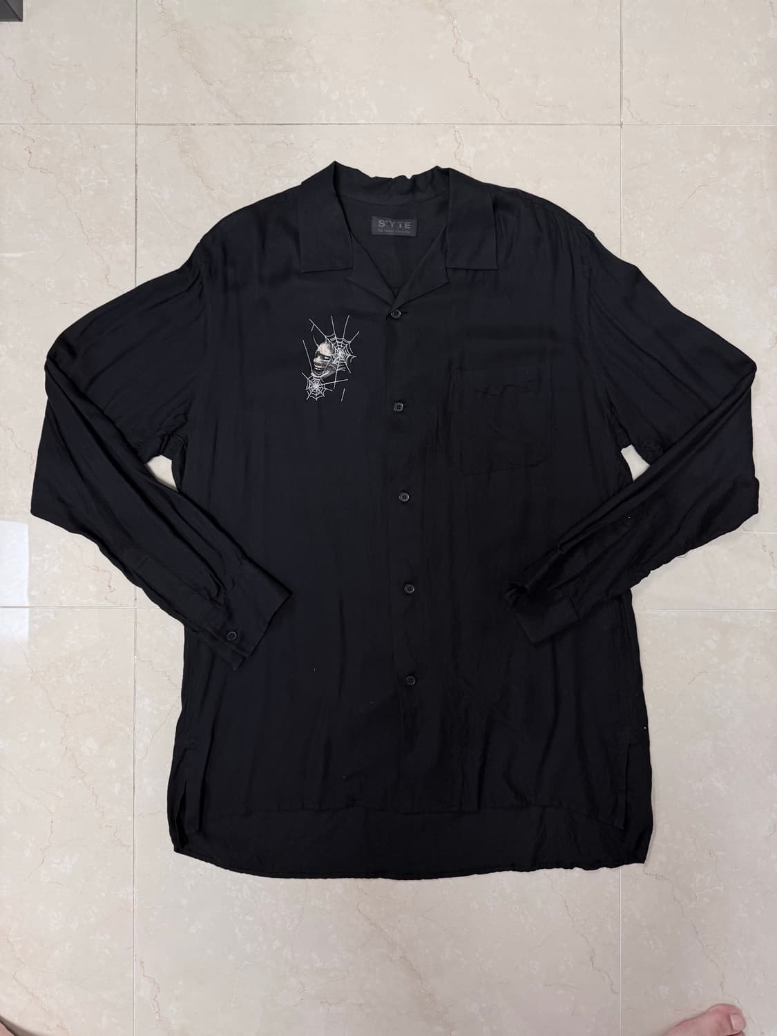 Yohji yamamoto S'yte 오픈 카라 셔츠 상품이미지1