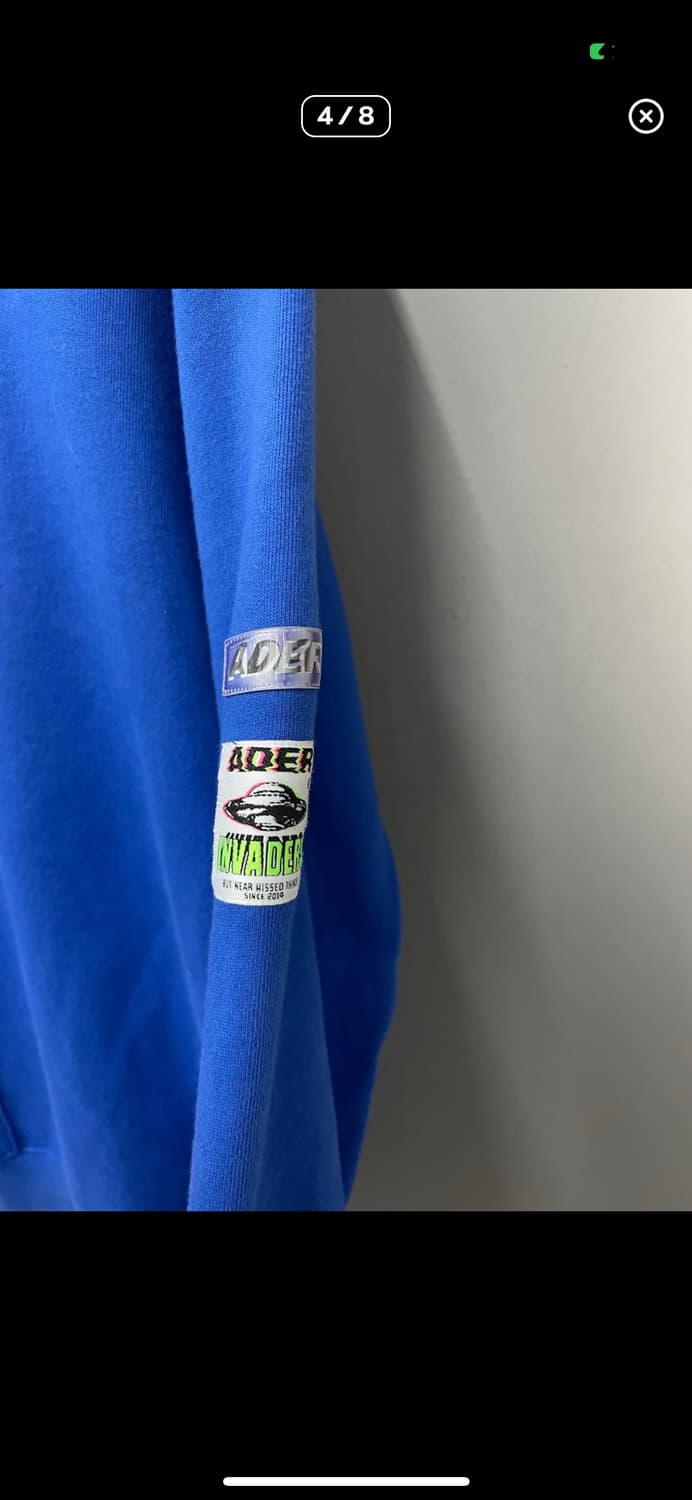 아더에러 블루 패치 맨투맨 A3510 상품이미지4