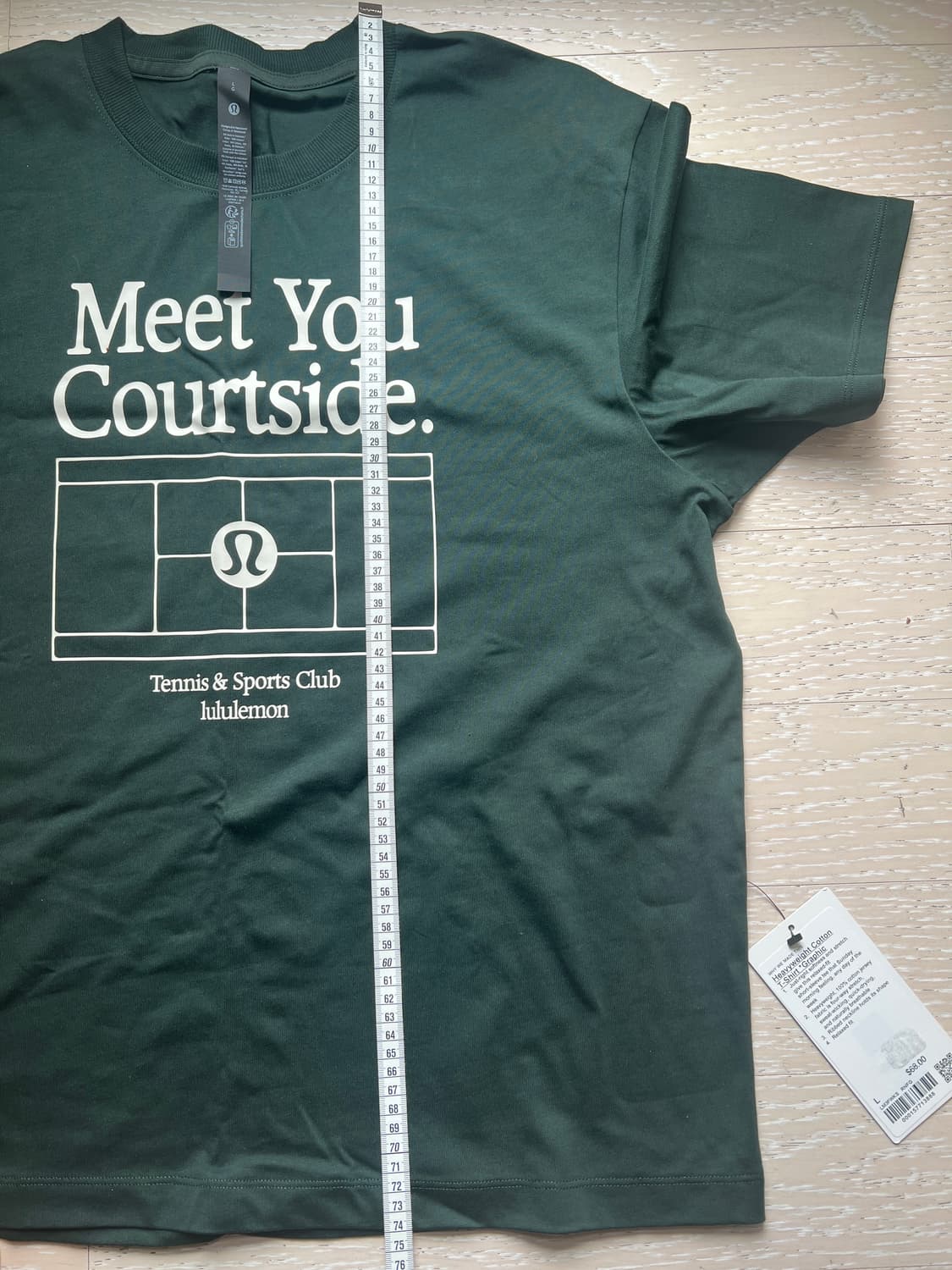 룰루레몬 헤비웨이트 코튼 그래픽 티셔츠 L 상품이미지8