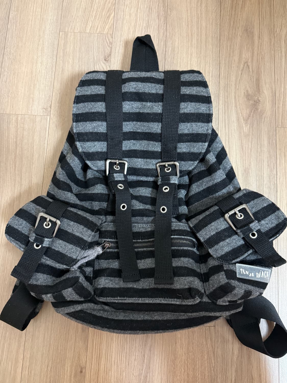 파히섬 텐스댄스 울 스트라이프 백팩 가방 상품이미지2