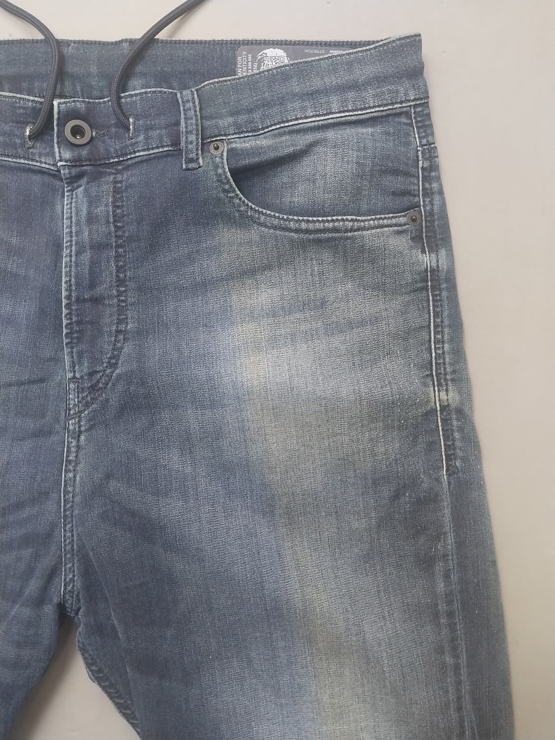 [34] 디젤 디바이드 드로스트링 캐롯 조거진 데님 스웨트팬츠 상품이미지4