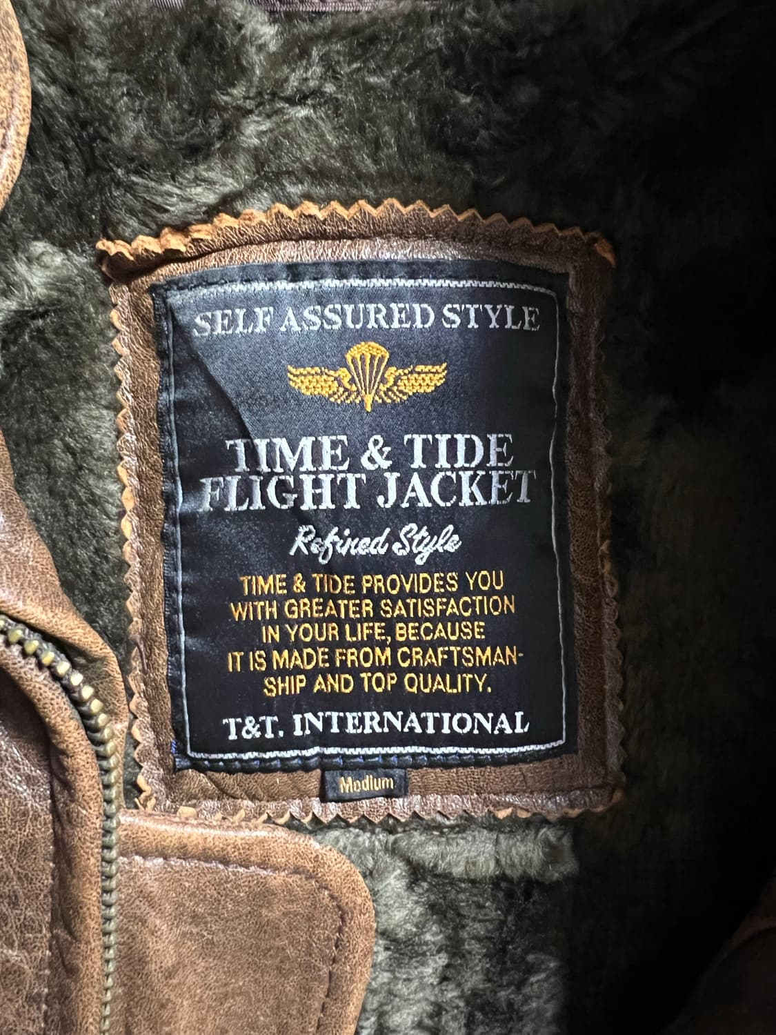 TIME&TIDE FLIGHT 가죽 플라이트 자켓 상품이미지5