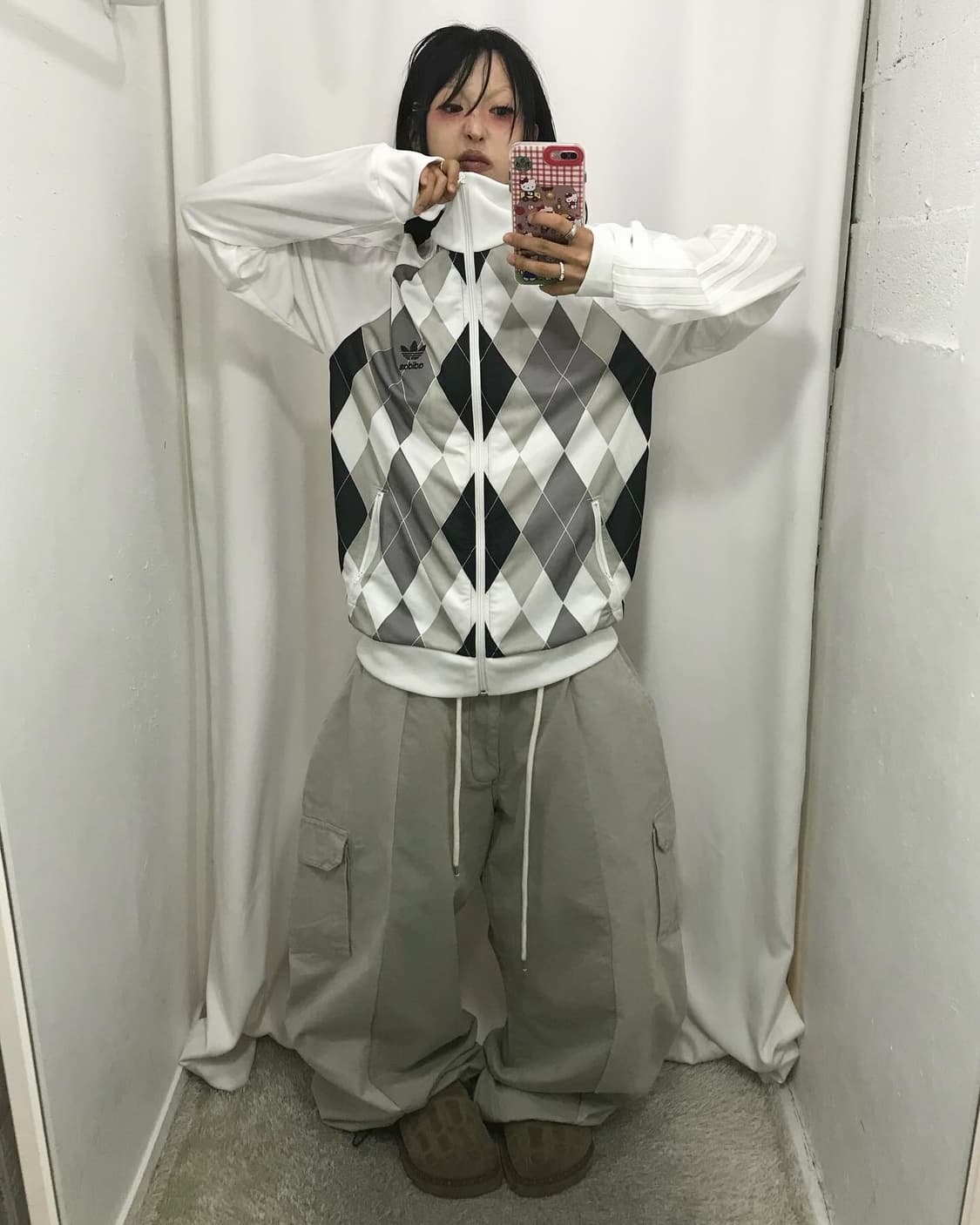 Adidas Argyle Pattern Jersey ⭐️ 레어⭐️ 상품이미지2
