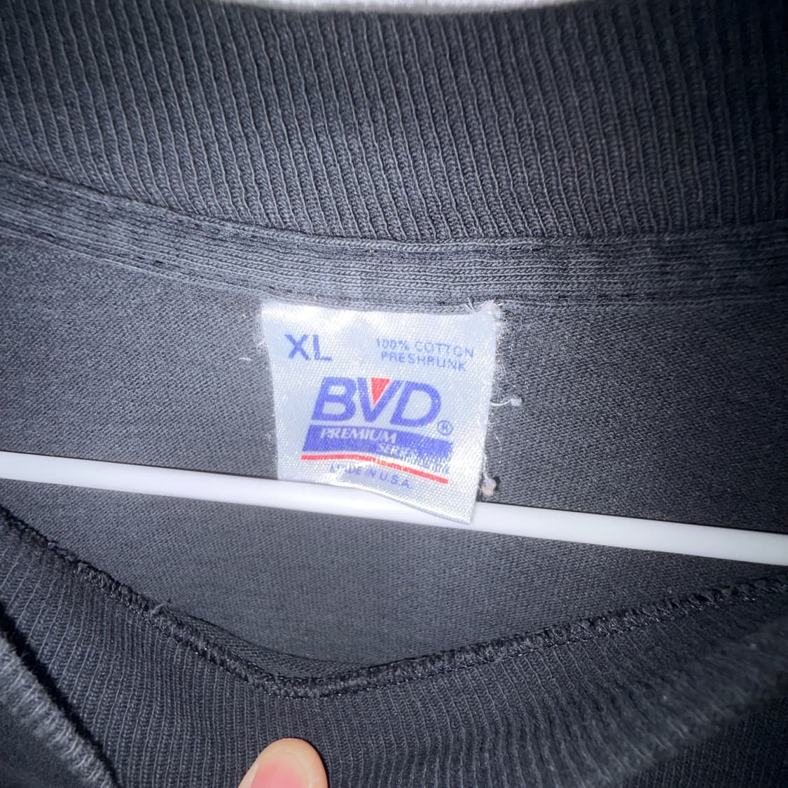 90년대 BVD 블랭크 포켓 티셔츠 XL (싱글스티치) 상품이미지2