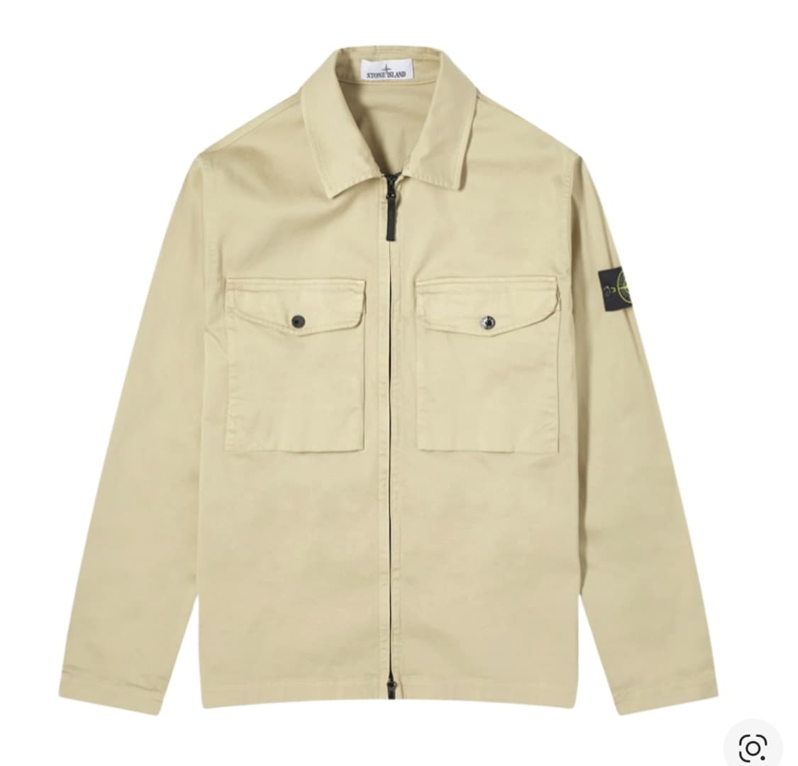 L 스톤아일랜드24ss 스트레치코튼 오버셔츠  상품이미지3
