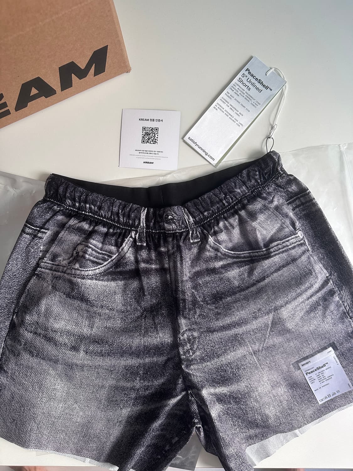 [새상품]세티스파이 피스쉘 5인치 블랙 데님 흑청 M 상품이미지2