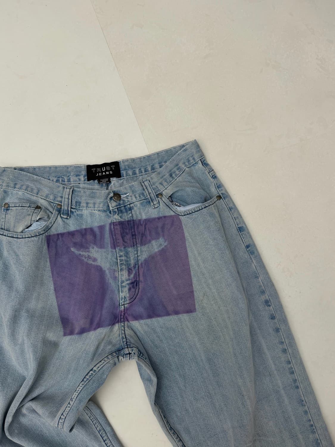 팬티 프린팅 와이드 데님  상품이미지5