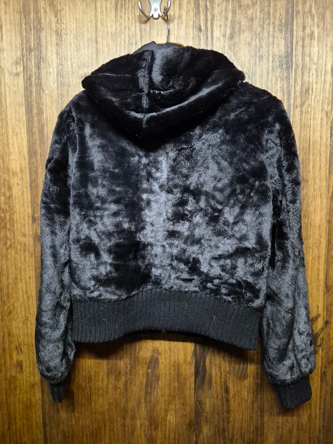 VINTAGE CROP FUR HOODIE ZIPUP  상품이미지3