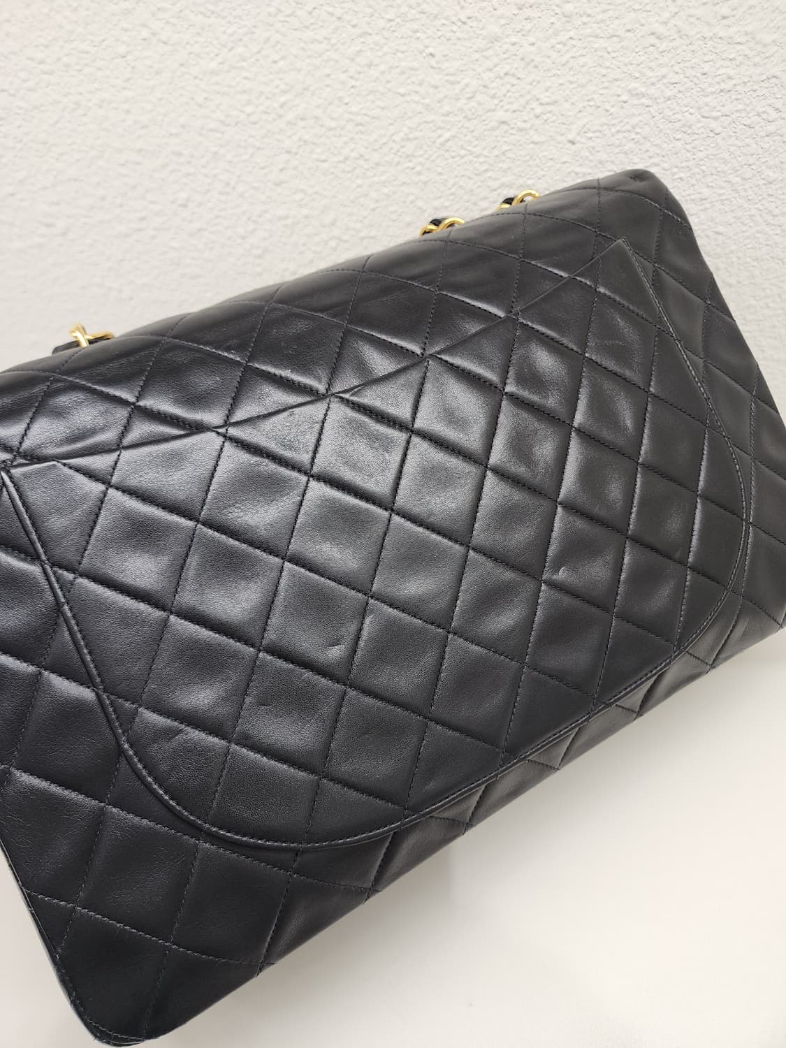 샤넬 램스킨 클래식 맥시 금장 블랙 #3 상품이미지4