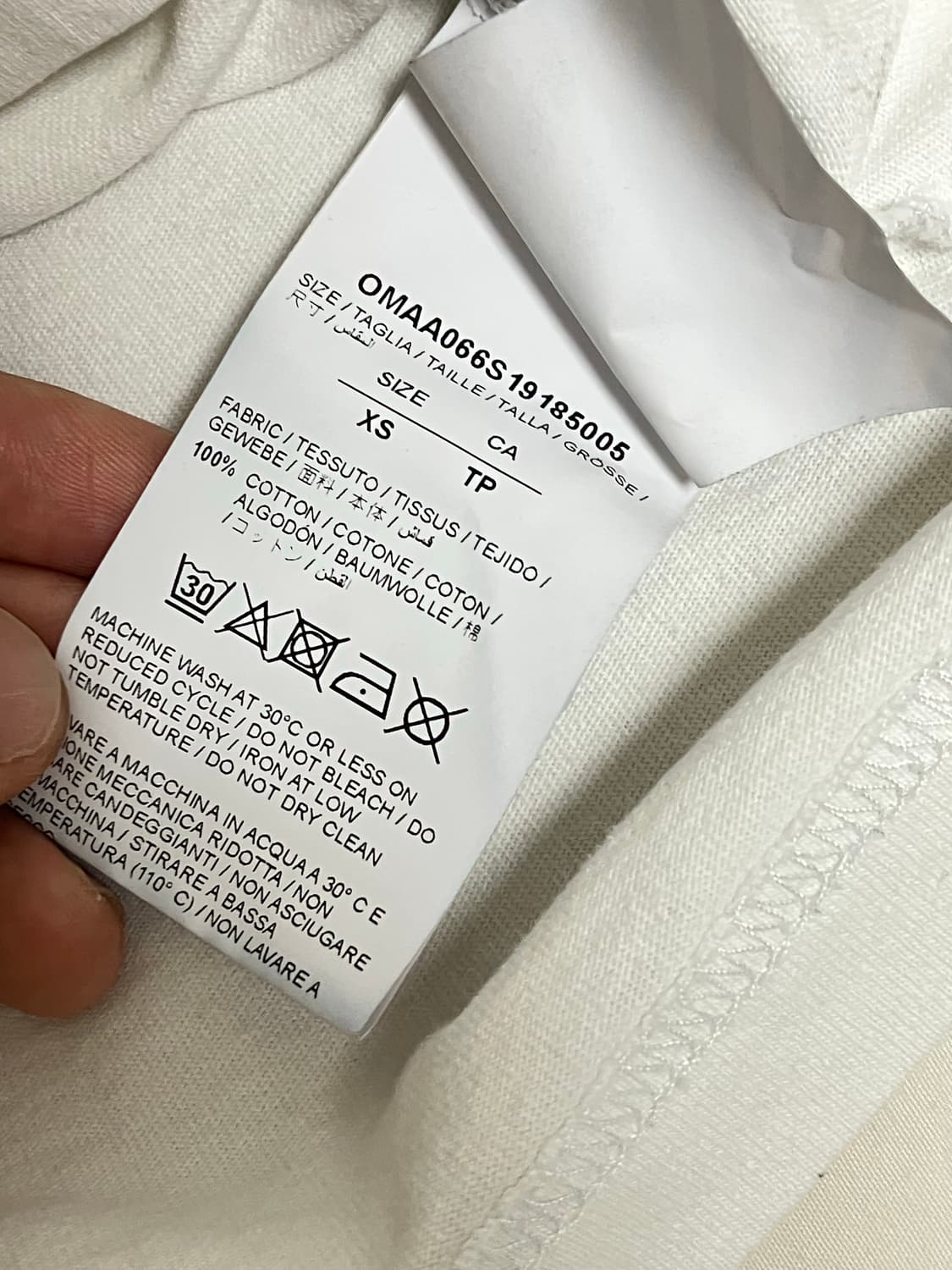 오프화이트 모나리자 반팔티셔츠 XS 상품이미지4