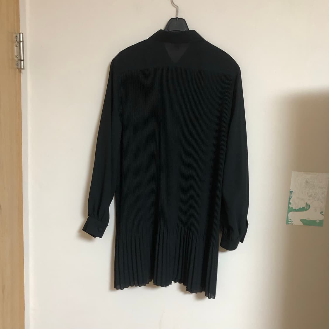 Black pleat shirts dress  상품이미지6