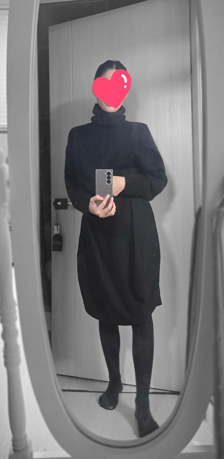 ENFOLD 비대칭 스커트 조젯 36 상품이미지3