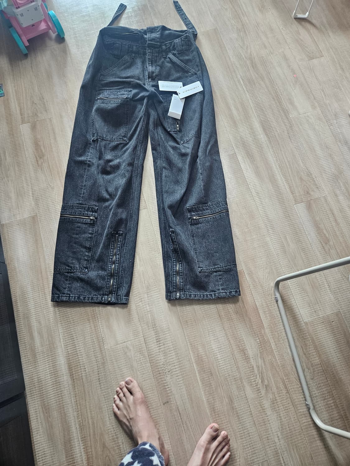 와이프로젝트 팝업진 흑청xs팝니다 상품이미지1