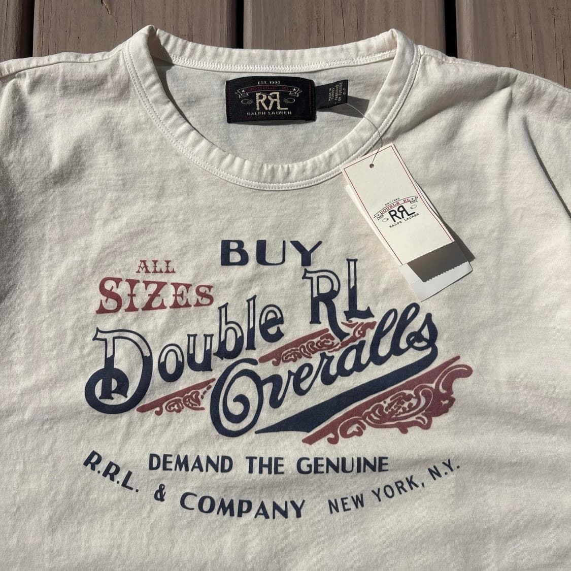 RRL 더블알엘 오버롤 그래픽 티셔츠 상품이미지2