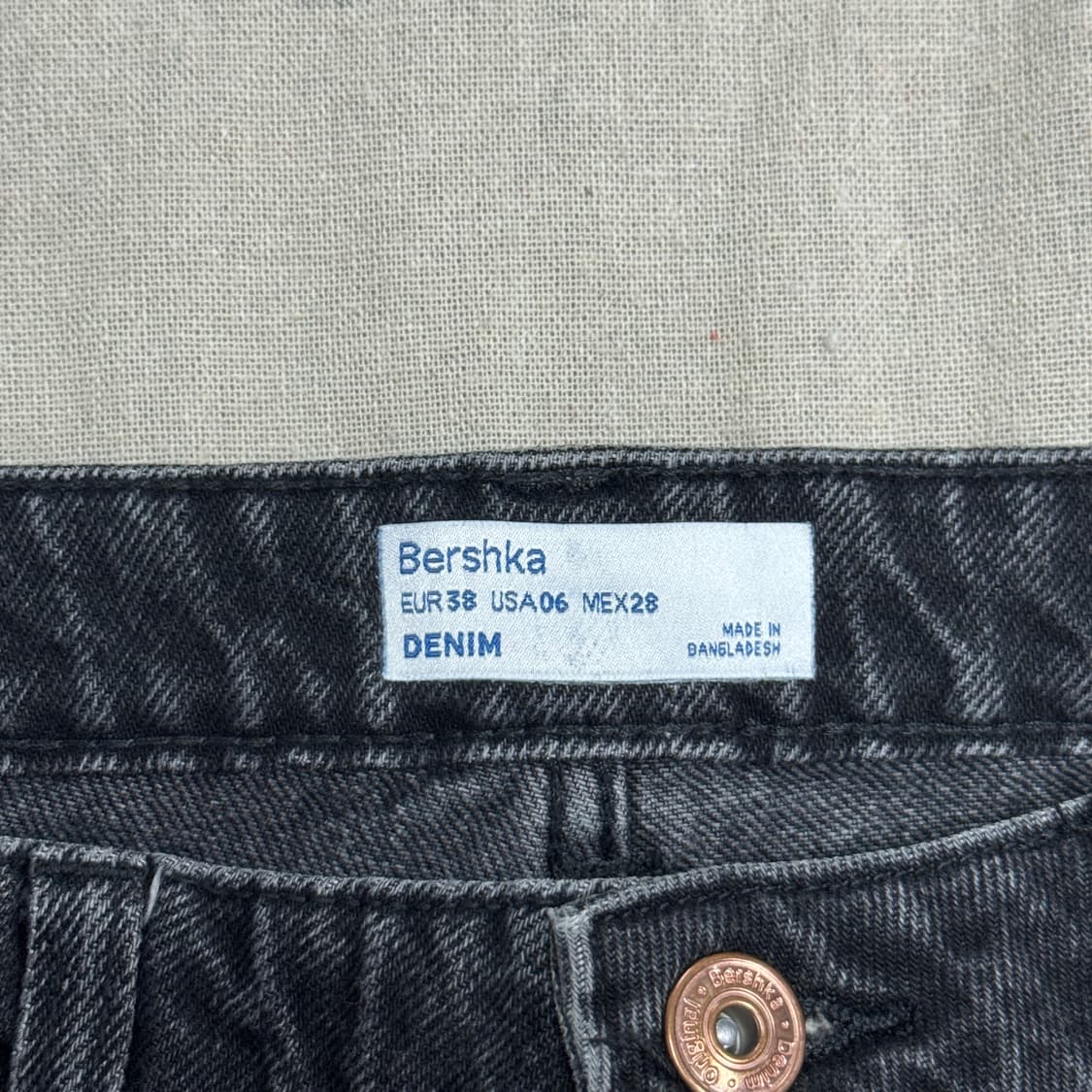 버쉬카 우먼 워싱 흑청 데님팬츠 38 상품이미지5