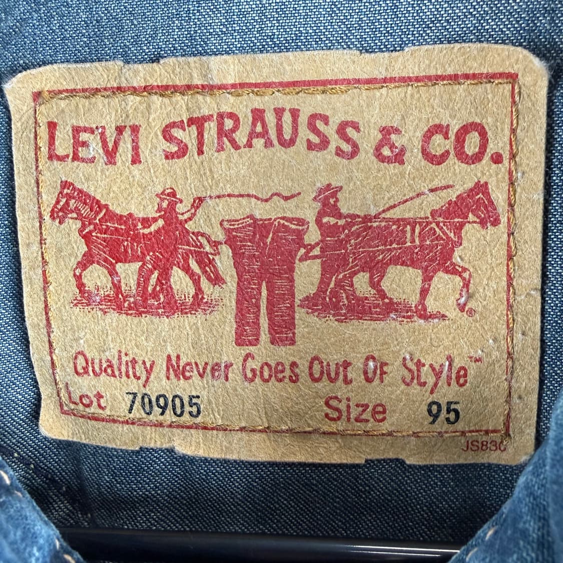  (무료배송)95) 리바이스 70905 웨스턴 데님 자켓 상품이미지3