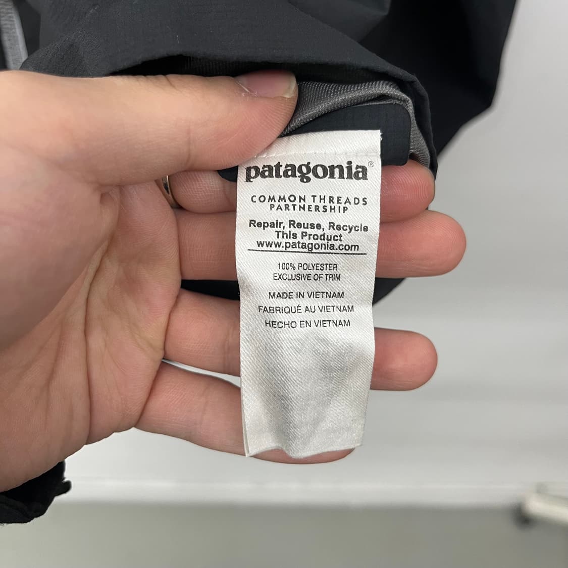 파타고니아 블랙 후드 바람막이 자켓 남S 상품이미지6