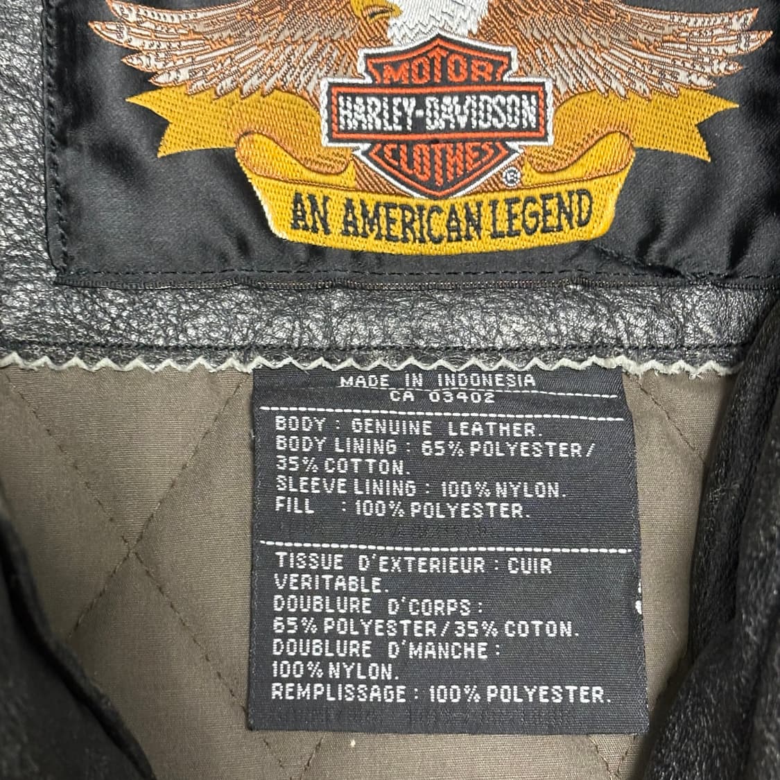 90s 할리 데이비슨 레더 자켓 상품이미지6