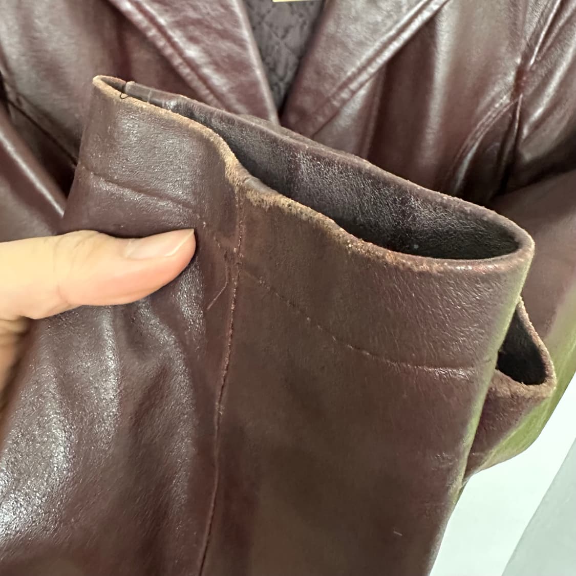 막스마라 카우레더 롱코트 상품이미지5