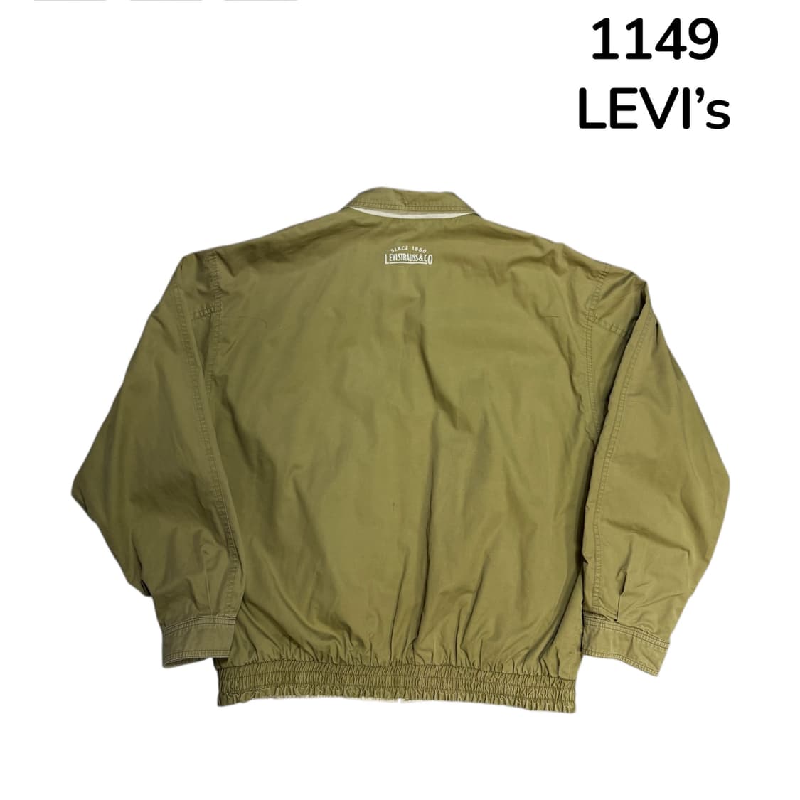  90s 리바이스 양면 카키 베이지 리버시블 블루종 자켓 잠바  상품이미지4