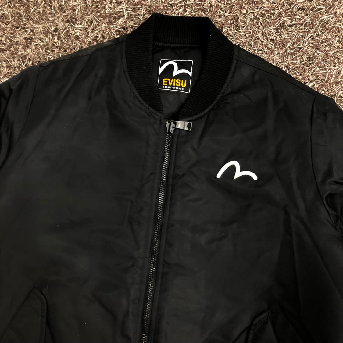 에비수 봄버 레터링 항공 점퍼 상품이미지2