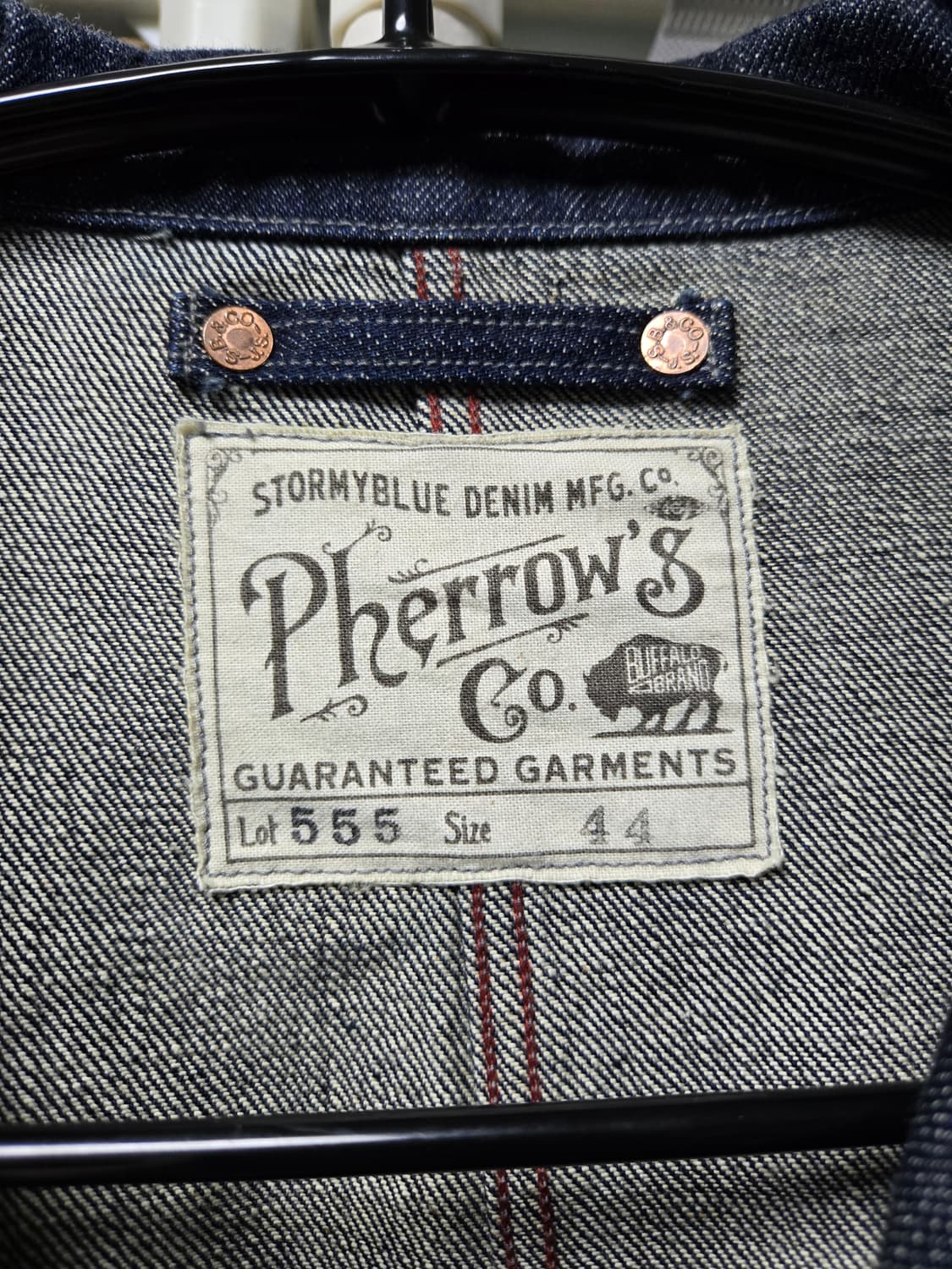 Pherrow's 페로우즈 데님 커버올 자켓 (44) 상품이미지3