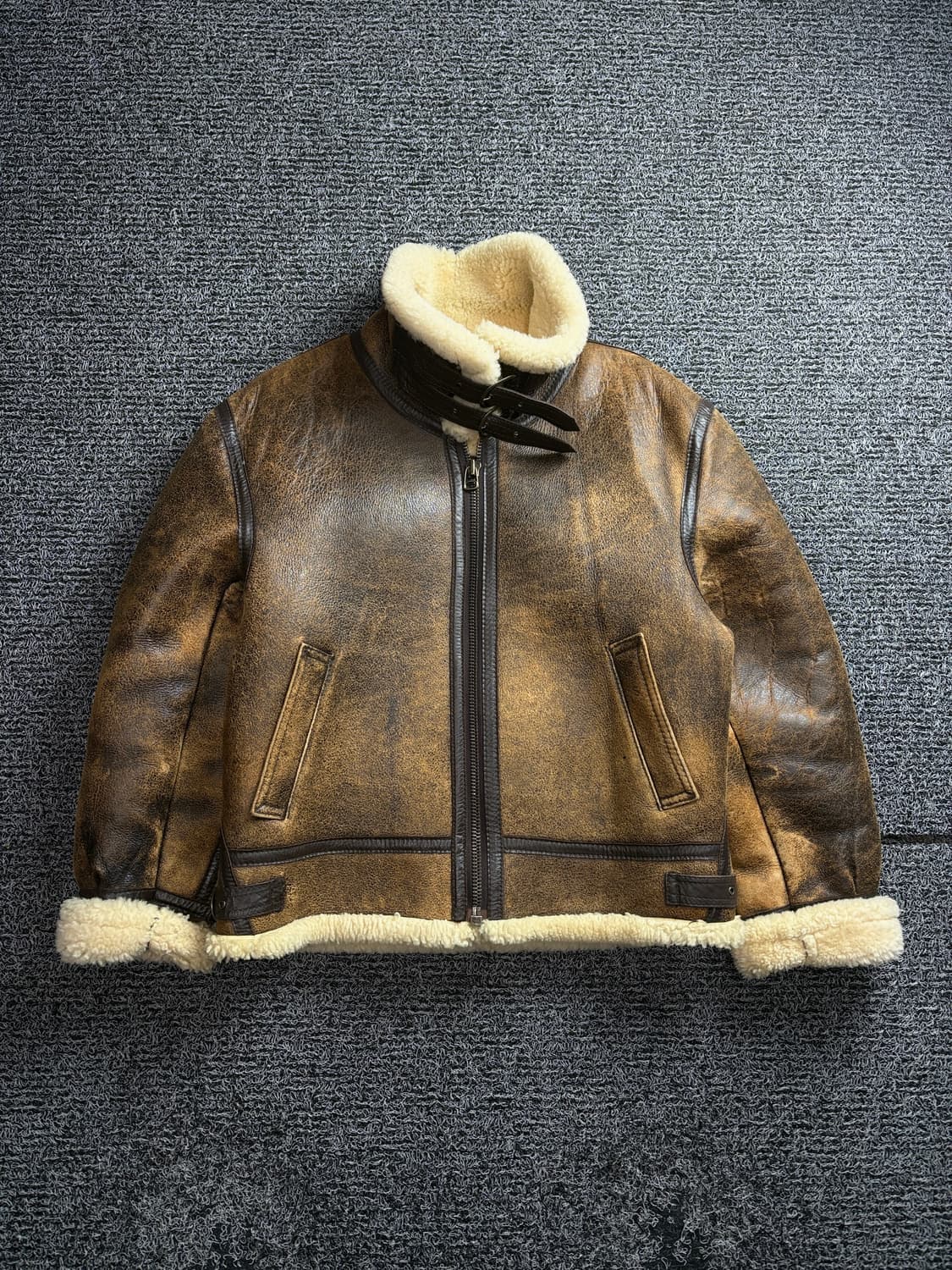 오리지널 밀리터리 B-3 램스킨 무스탕 자켓 2937 상품이미지2