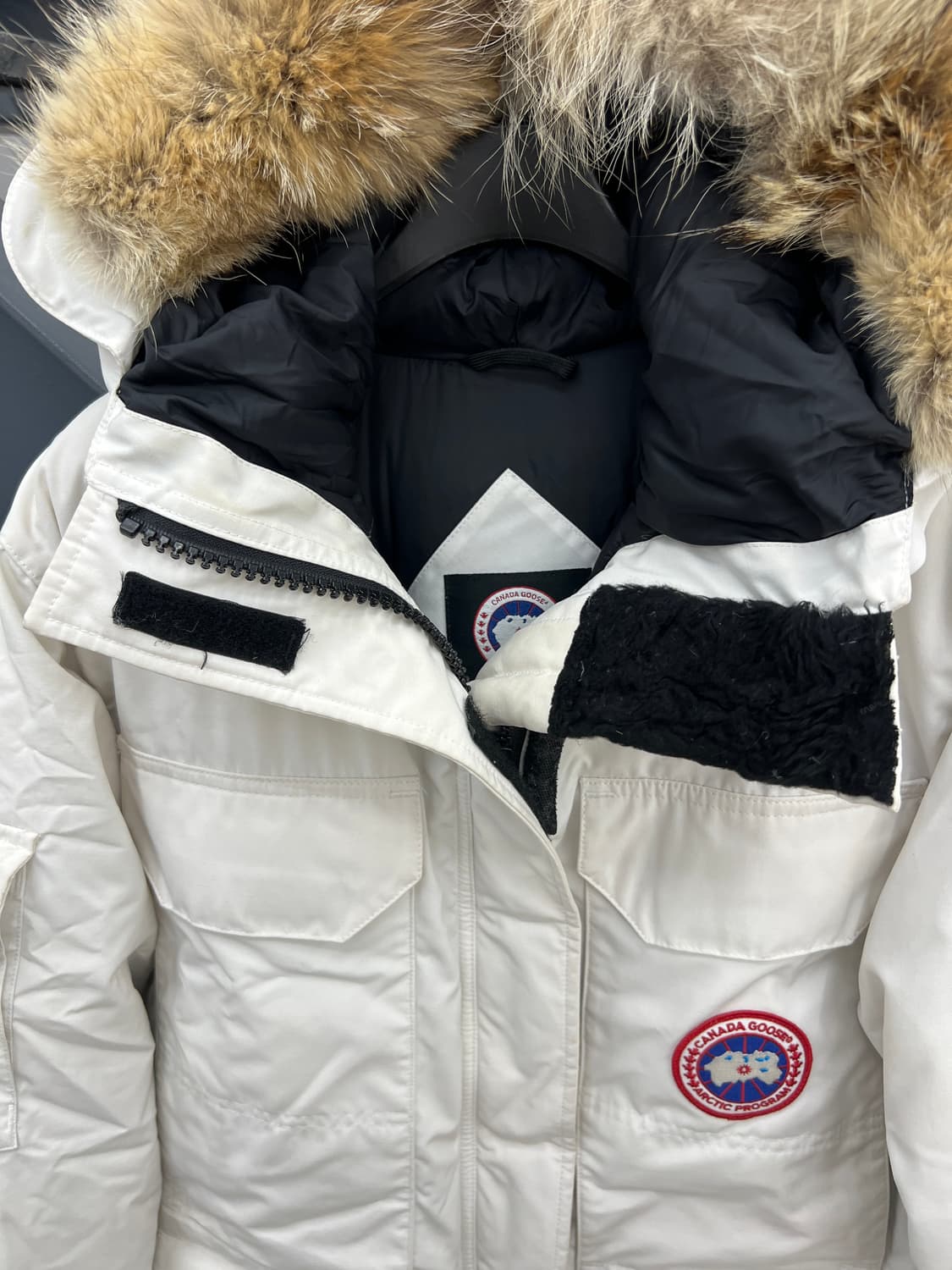 캐나다구스 익스페디션 파카 화이트 / 우먼 L 상품이미지9
