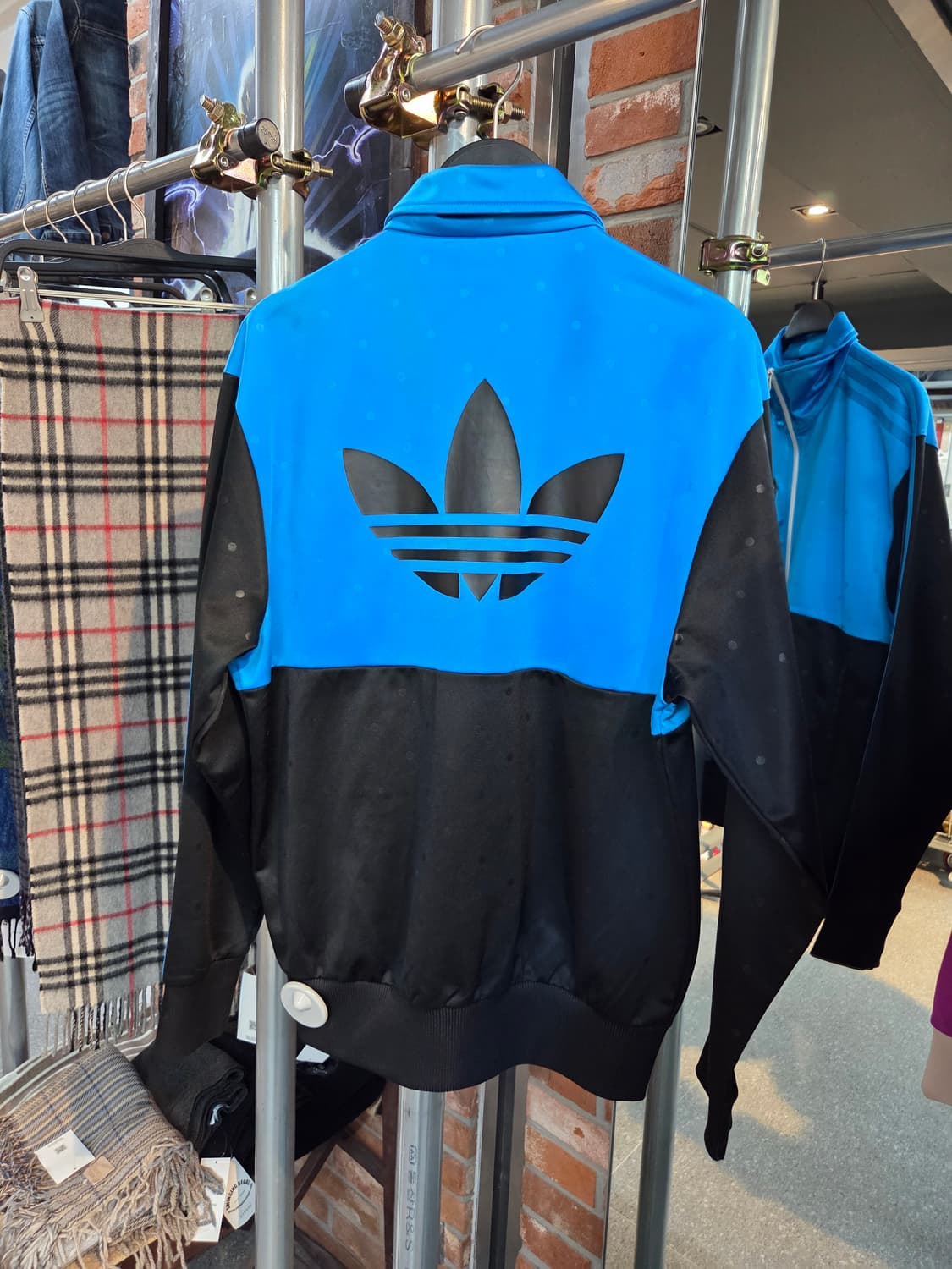 ADIDAS 아디다스 블루블랙 도트집업 상품이미지8