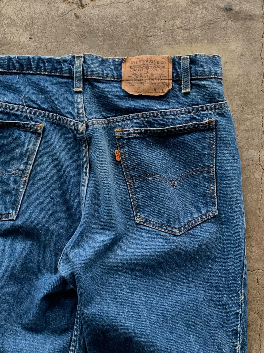 80s 리바이스 517 오렌지탭 데님팬츠 상품이미지6