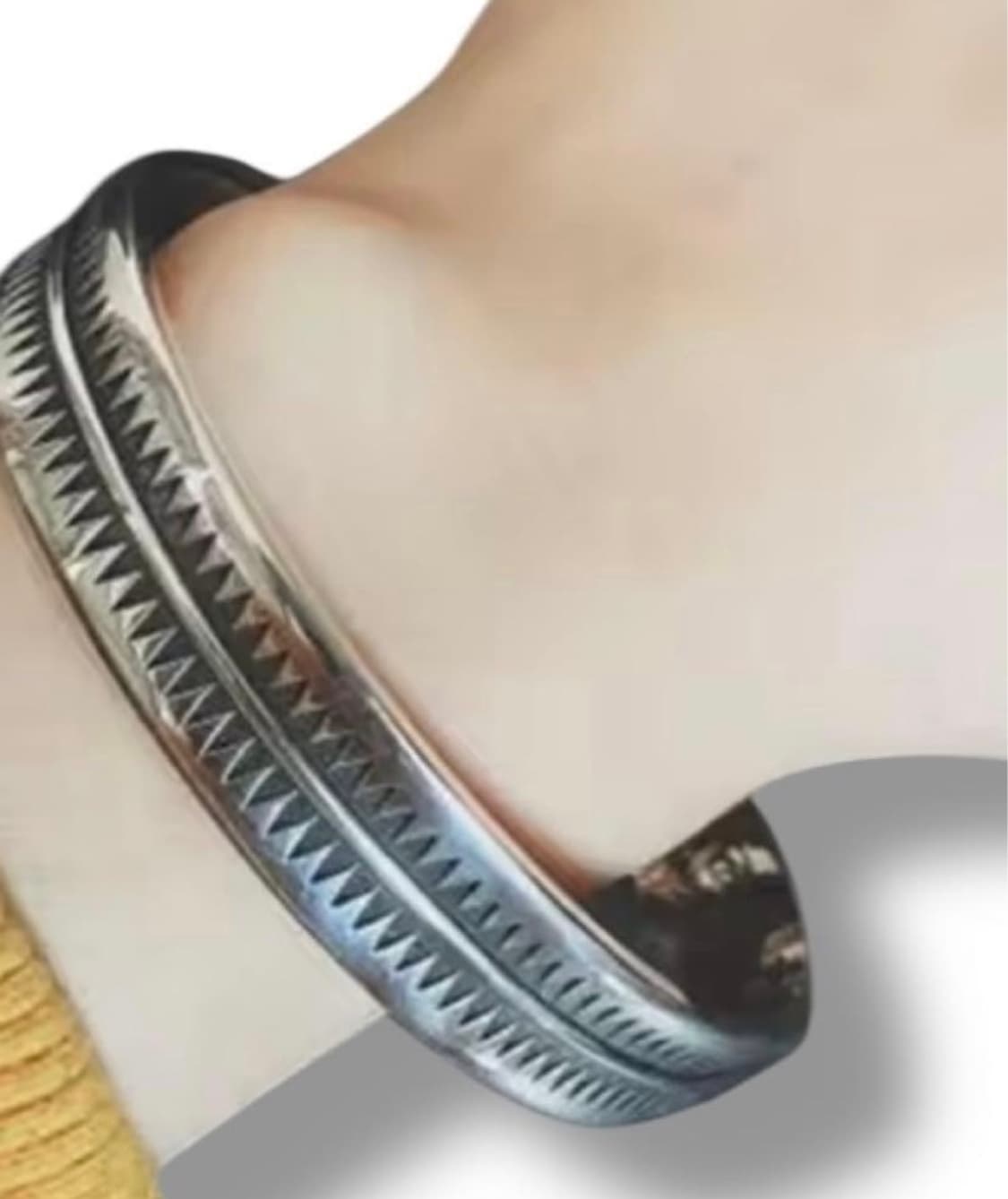 <새상품> UNDERCOVER 언더커버 GIZ패턴 실버 뱅글(팔찌) 상품이미지6