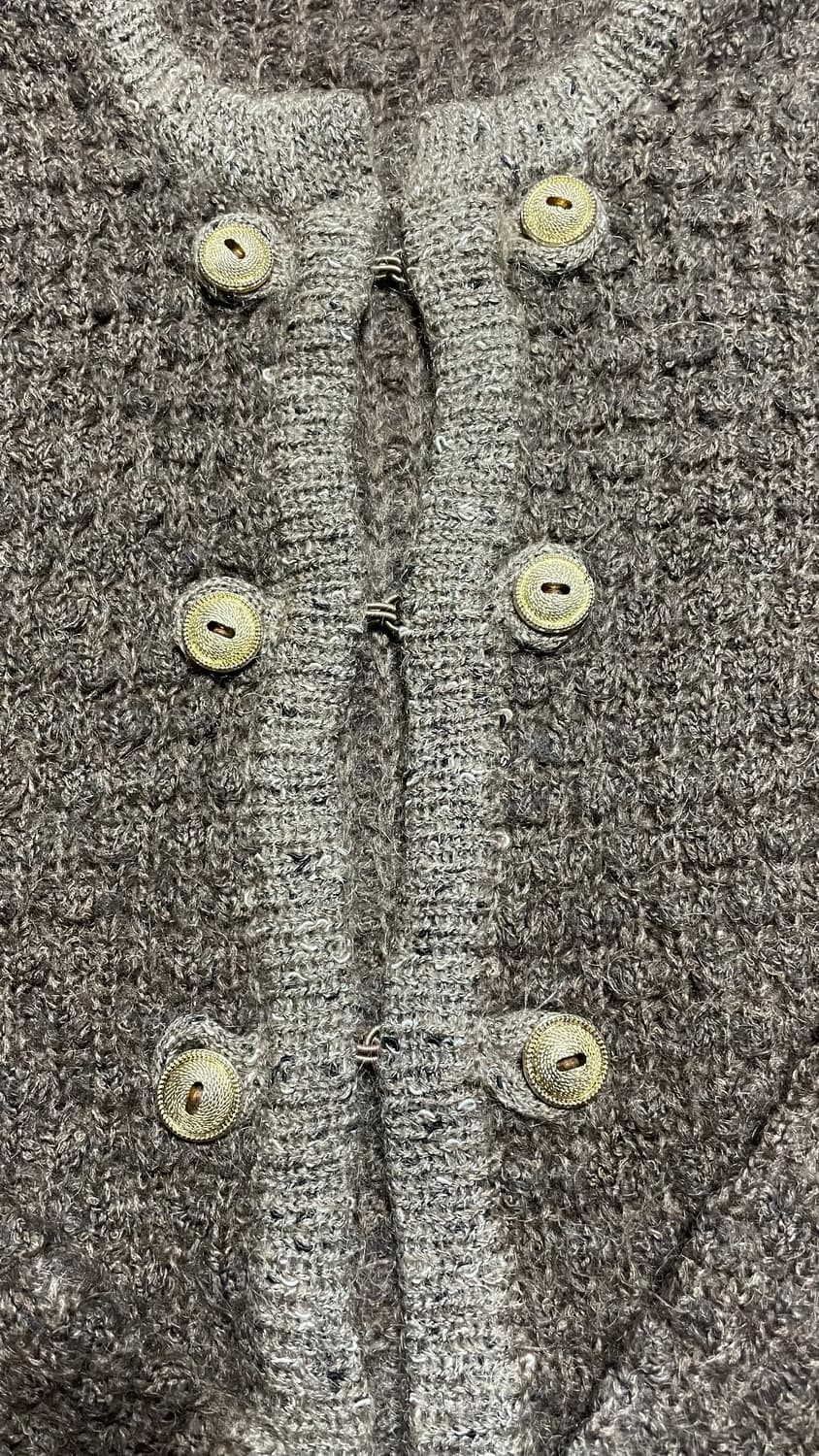 JPN 90s~00s 일본 빈티지 모리걸 y2k 금장버튼 니트 가디건 상품이미지5