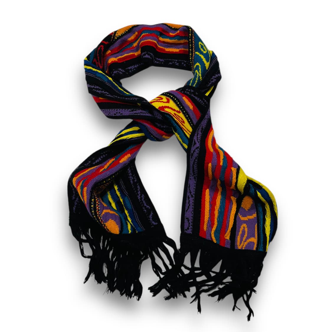 아메리카 케이블 패턴 빈티지 무드 머플러 상품이미지3