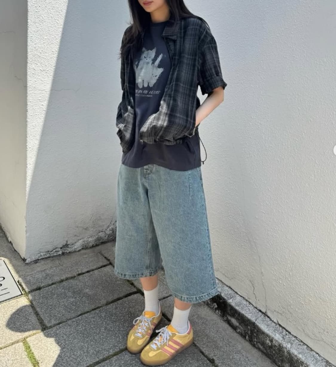 [3] 해칭룸 Shirket Over Dyed Check Charcoal 상품이미지5