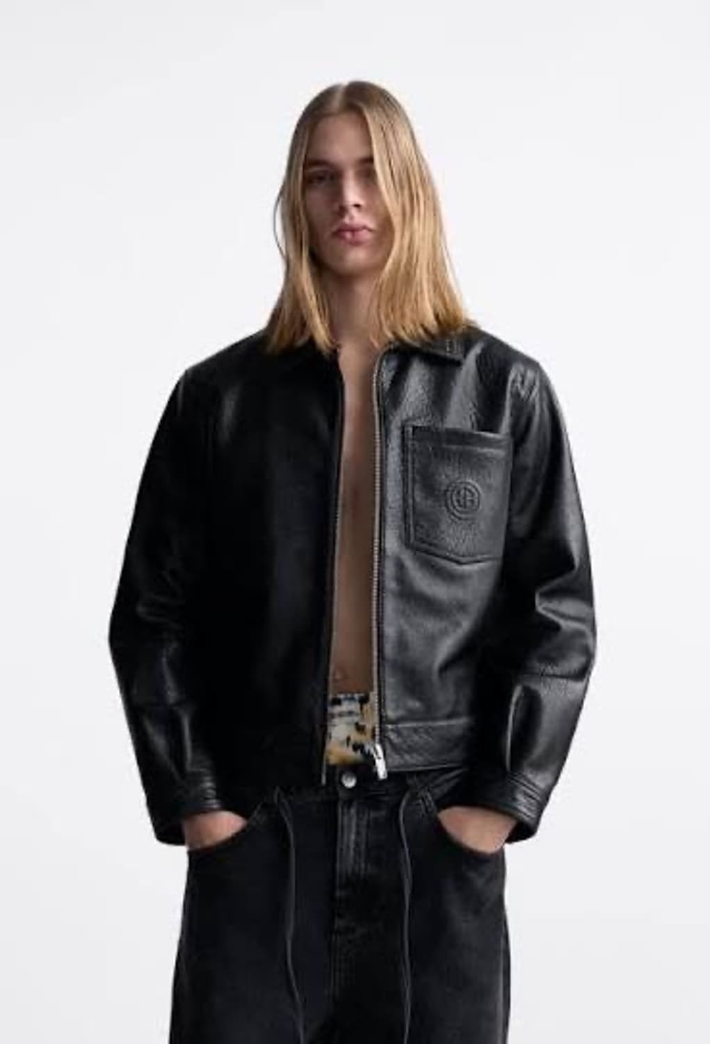 [XL]자라x 루드 크롭 레더 자켓 팝니다 상품이미지1