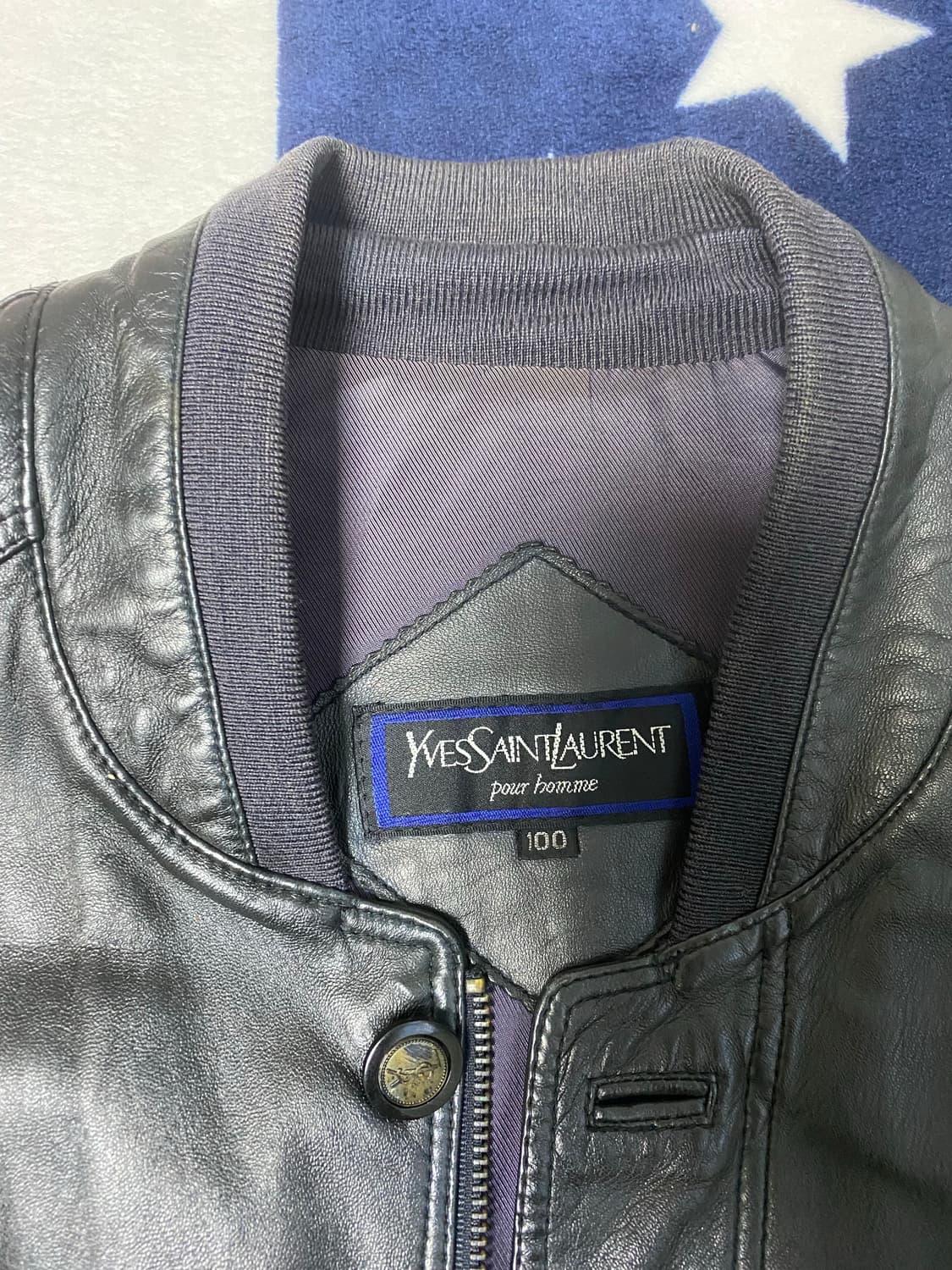 90s 입생로랑 양가죽 자켓 상품이미지4