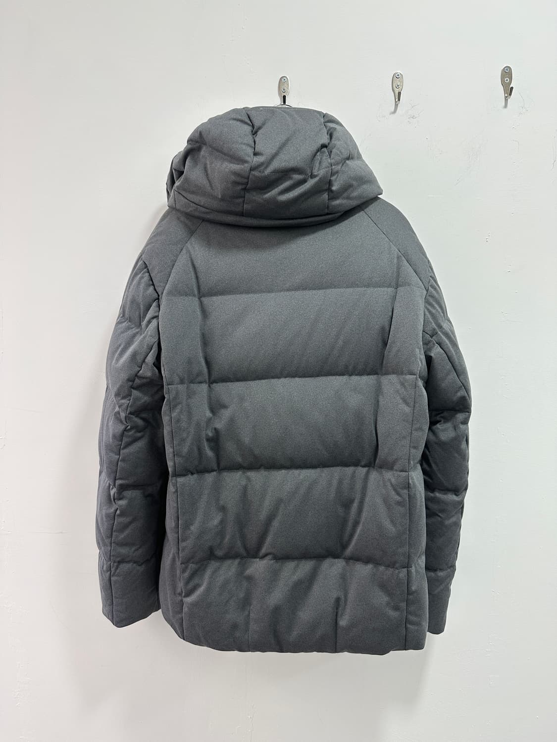 Slick high neck gray puffer jacket 상품이미지8