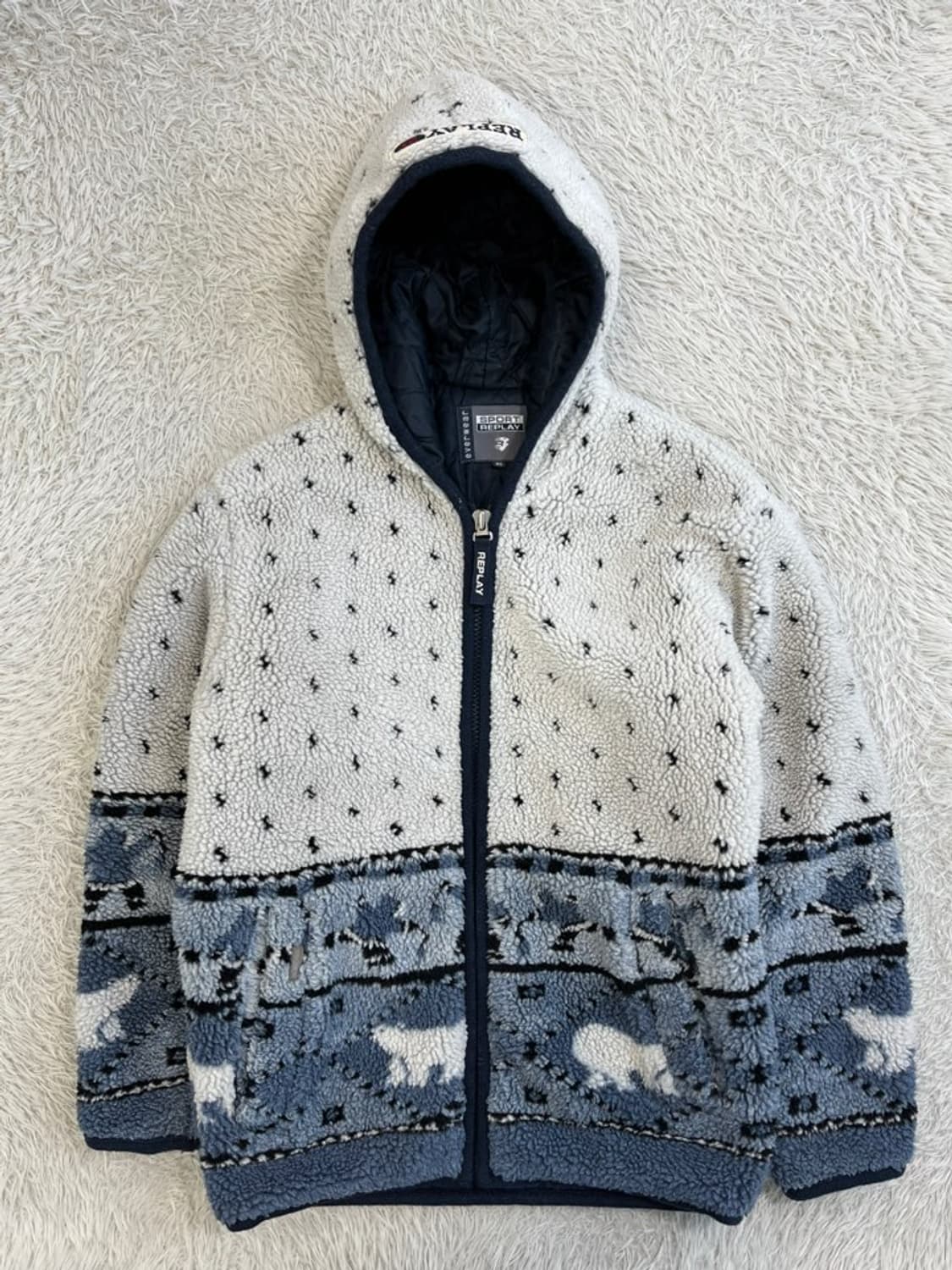 스포츠리플레이 빈티지 후리스 후디 자켓/#2833 상품이미지1