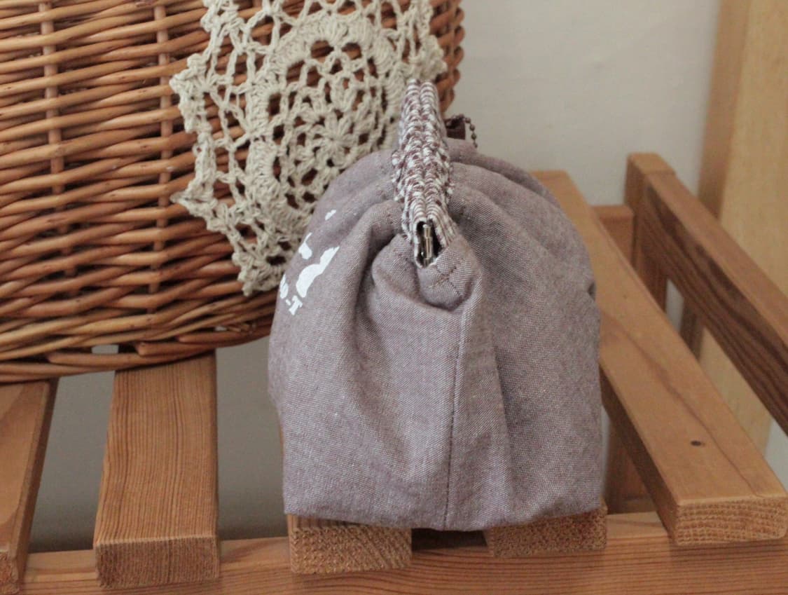 핸드메이드 브라운 바네 파우치 상품이미지9