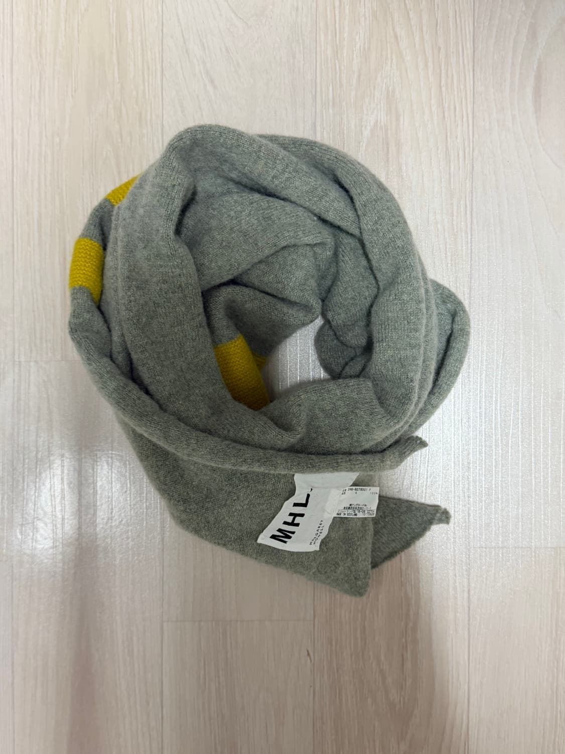 MHL 그레이 울 머플러 상품이미지1