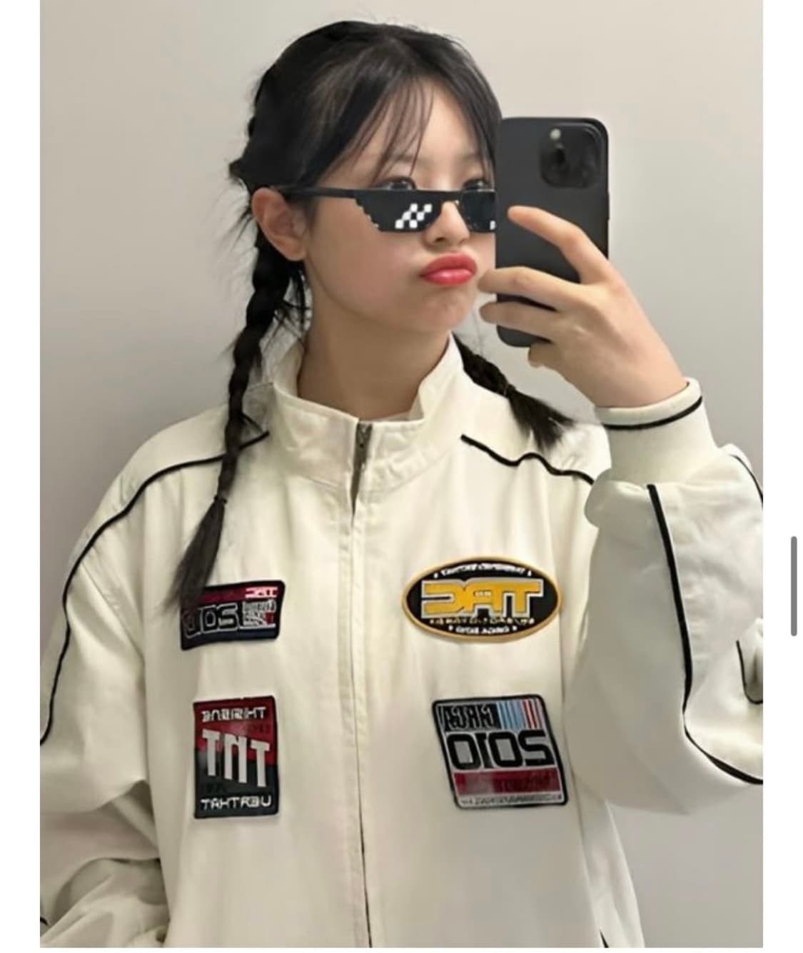 디스이즈네버댓 TRC Racing Jacket Off White 상품이미지3