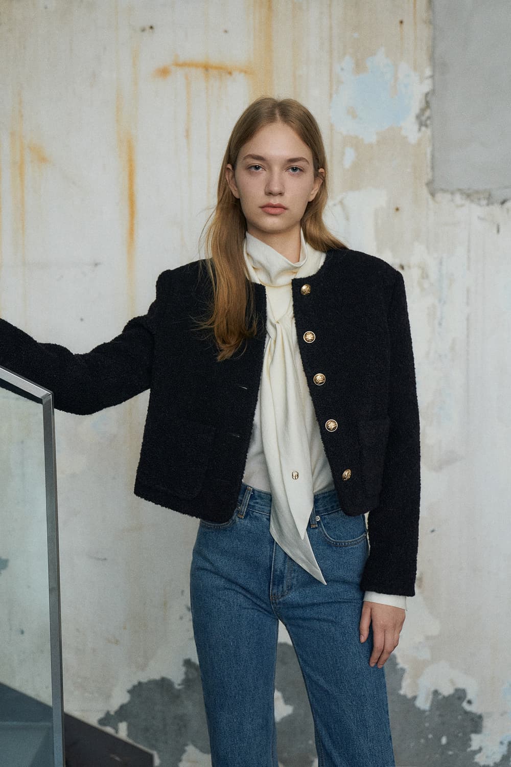 [s] 라메레이 Wool Boucle Crop Jacket 크롭 자켓 상품이미지1