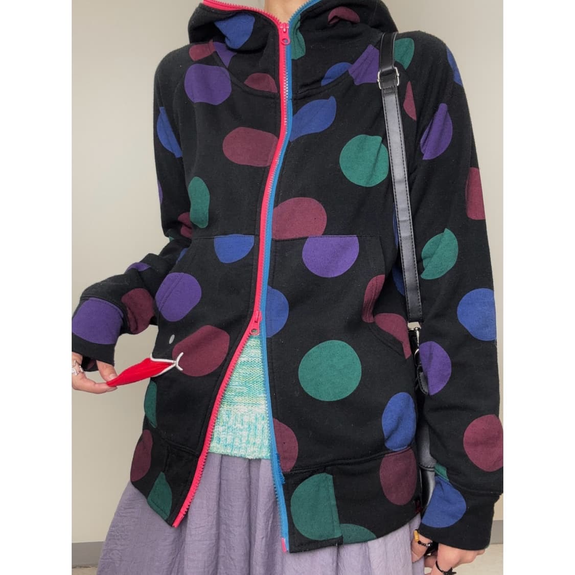 빈티지 키치 투웨이 후드집업 상품이미지1