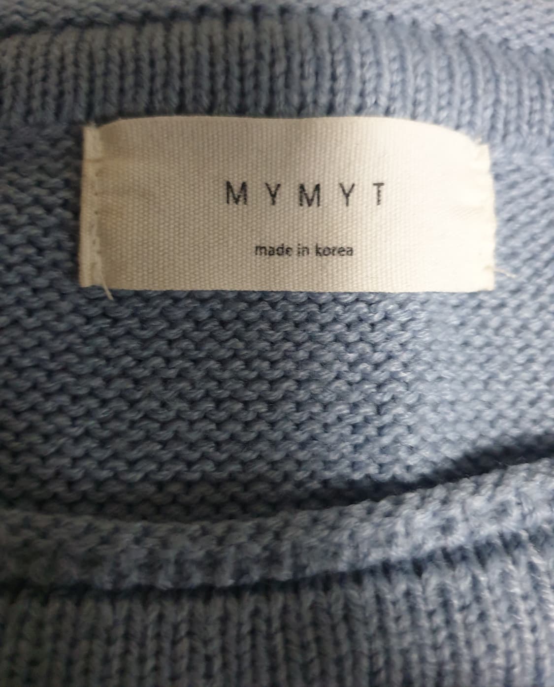 MYMYT 옆트임 니트 스카이블루 (L) 상품이미지2