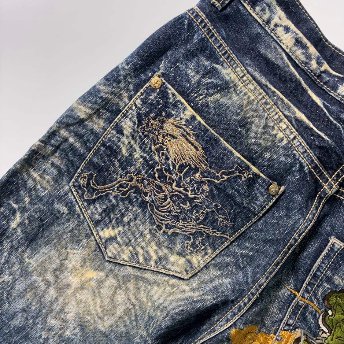 Big train  빅트레인 재패니즈 자수 데님 팬츠  상품이미지6