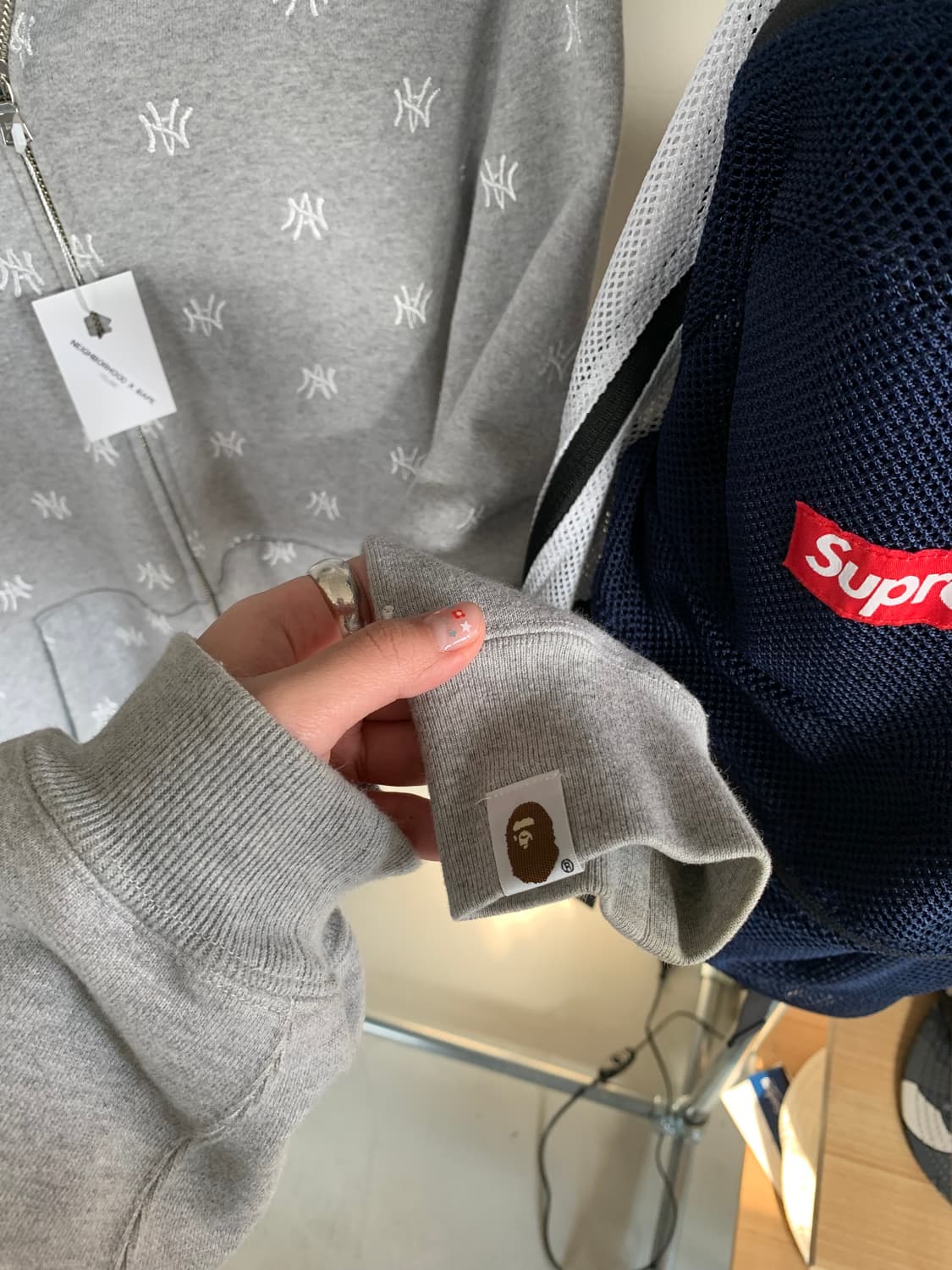 네이버후드 x 베이프 후드집업 상품이미지3