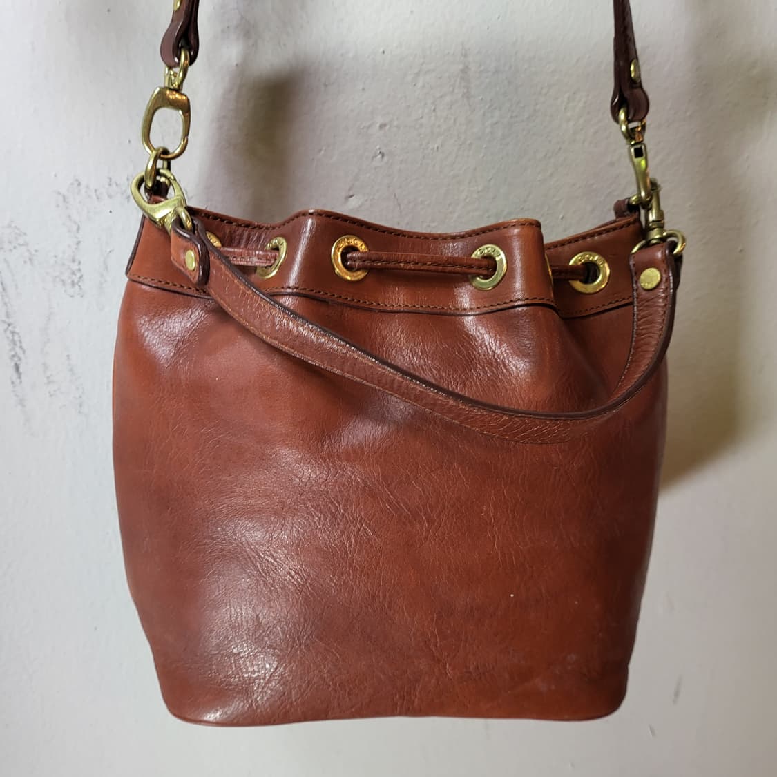 NICOLE 올 레더 숄더백 상품이미지7