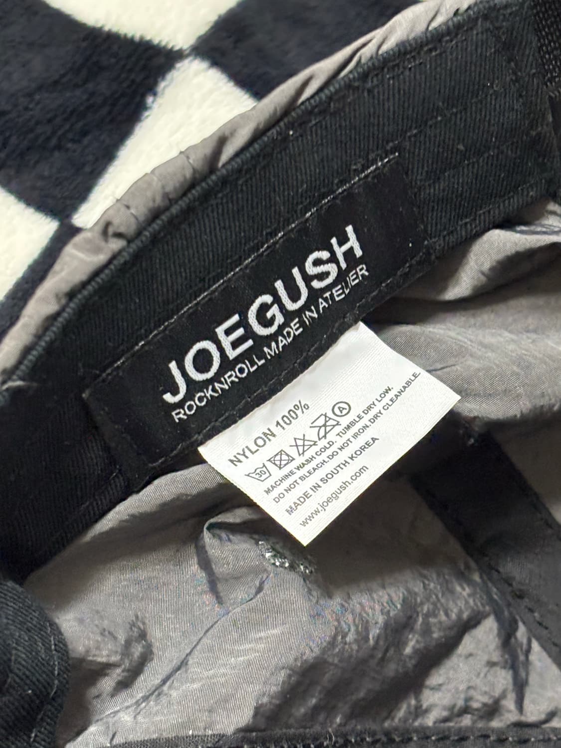 조거쉬 JOEGUSH rockstar cat Nylon 캡 모자 그레이 상품이미지2