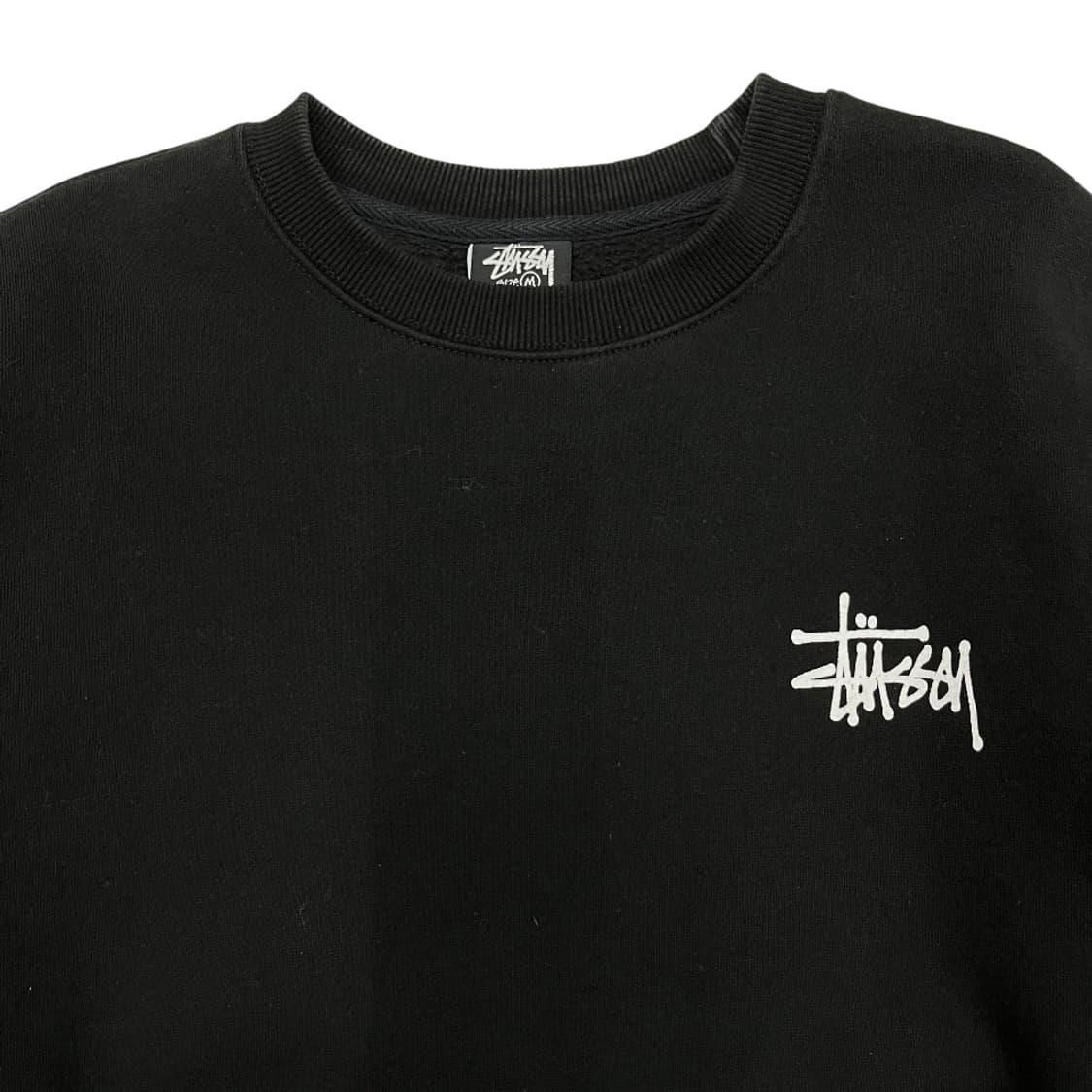 스투시 미니로고 블랙 맨투맨 M 상품이미지5